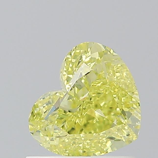 1.00 Ct. Fancy Intense  Yellow Heart Diamond