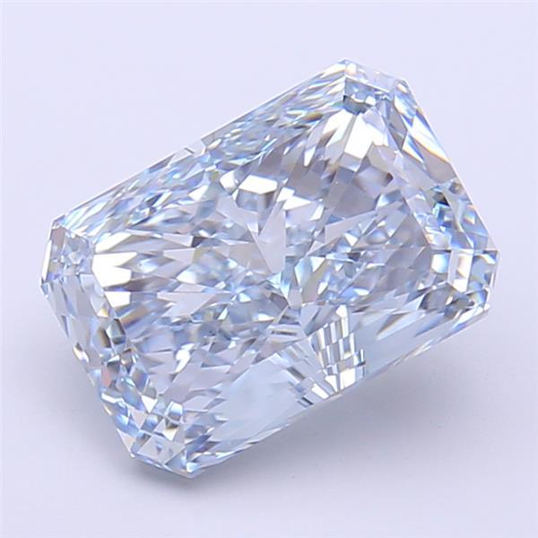 3.25 Ct. Fancy Intense Blue Radiant Lab Grown Diamond
