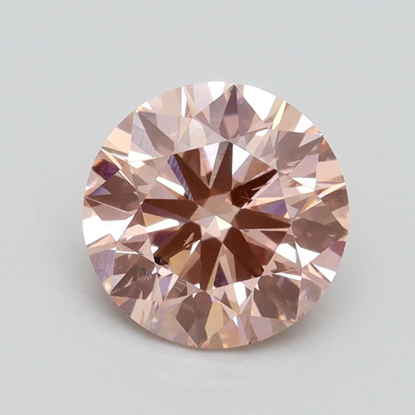1.65 Ct. Fancy Intense Pink Round Lab Grown Diamond
