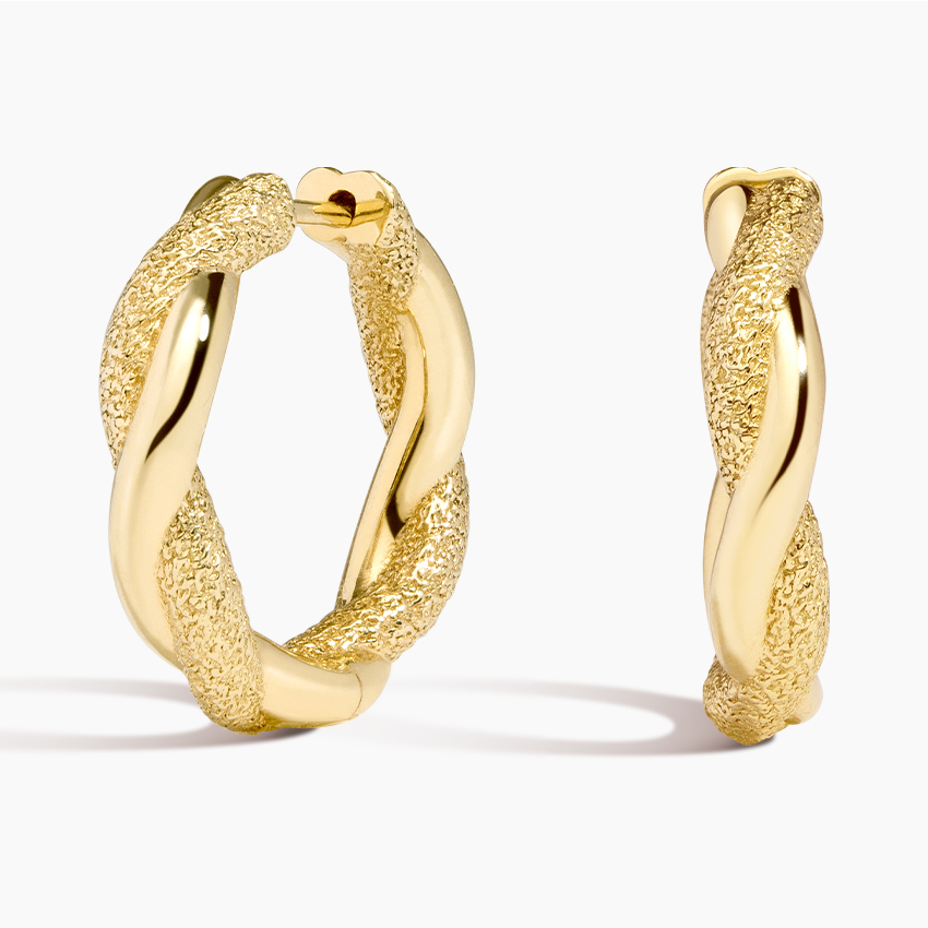 Fairmined Spirale Hoop Earrings in 18K Yellow Gold