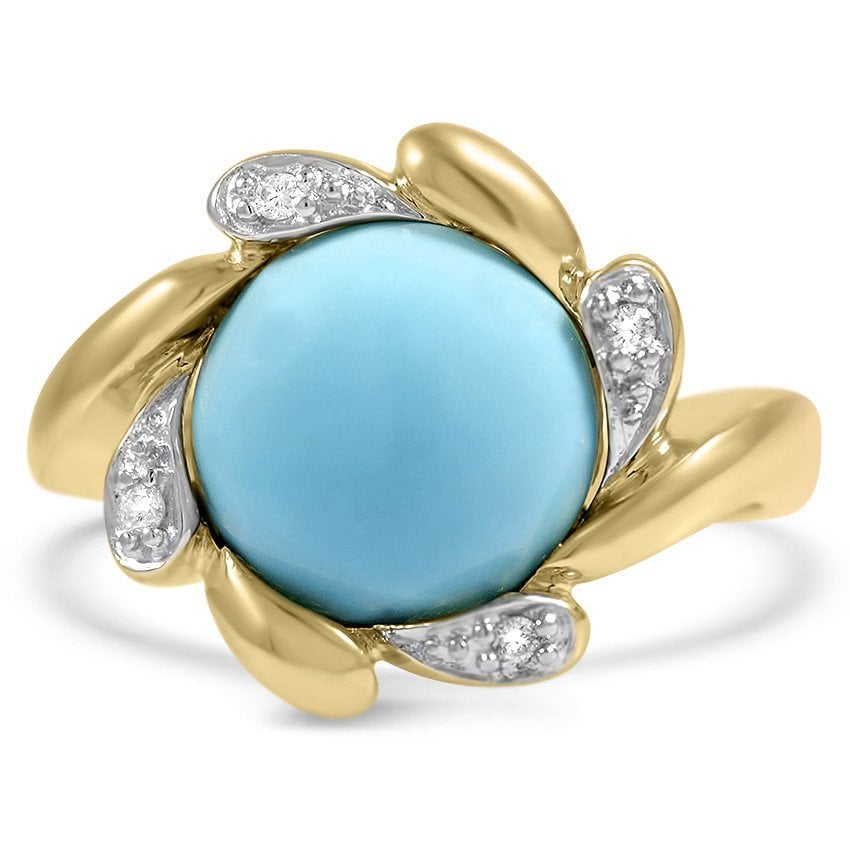 Retro Turquoise Cocktail Ring