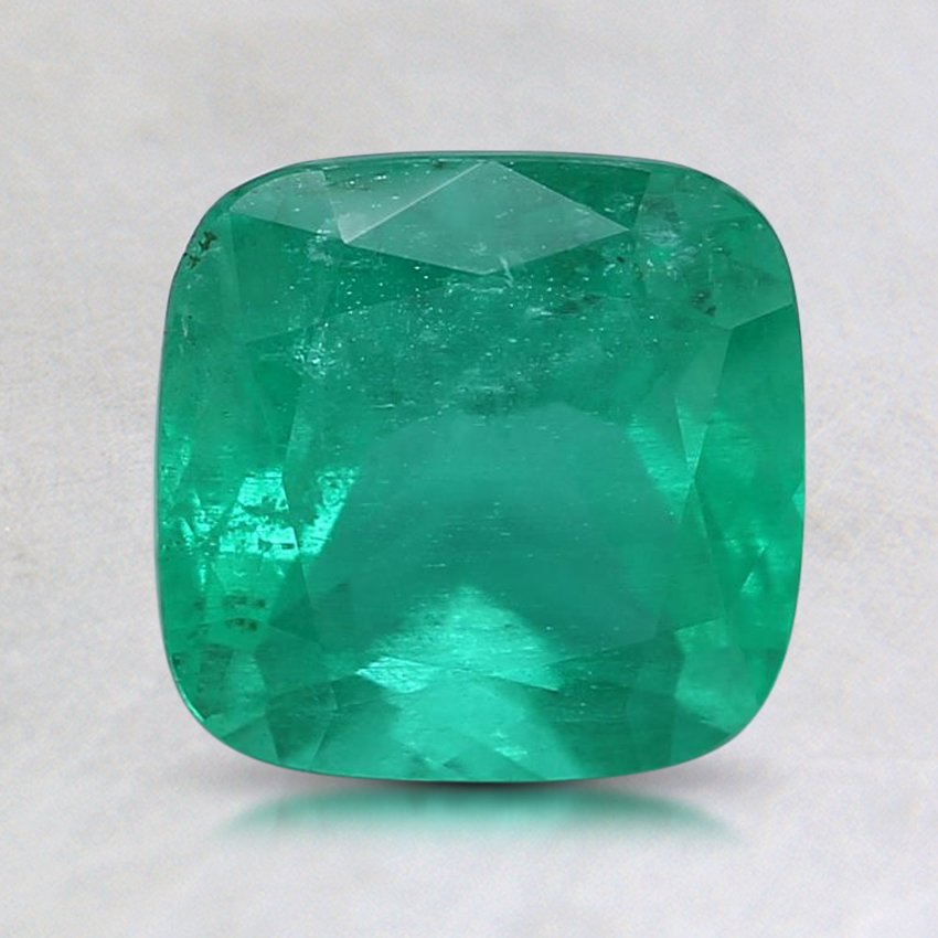 7.5x7.4mm Cushion Emerald