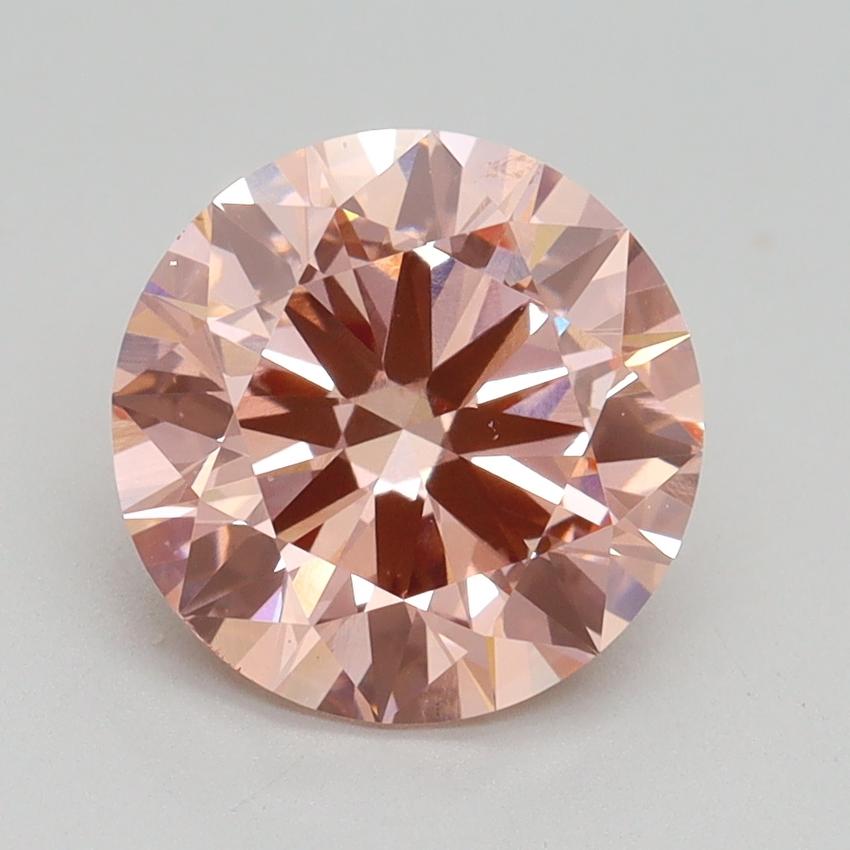 2.50 Ct. Fancy Intense Pink Round Lab Grown Diamond