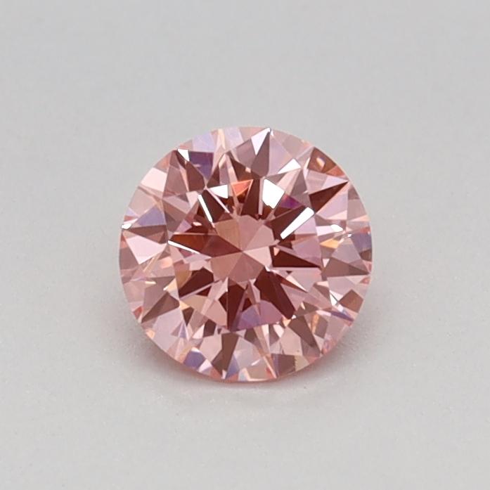 0.31 Ct. Fancy Vivid Pink Round Lab Grown Diamond