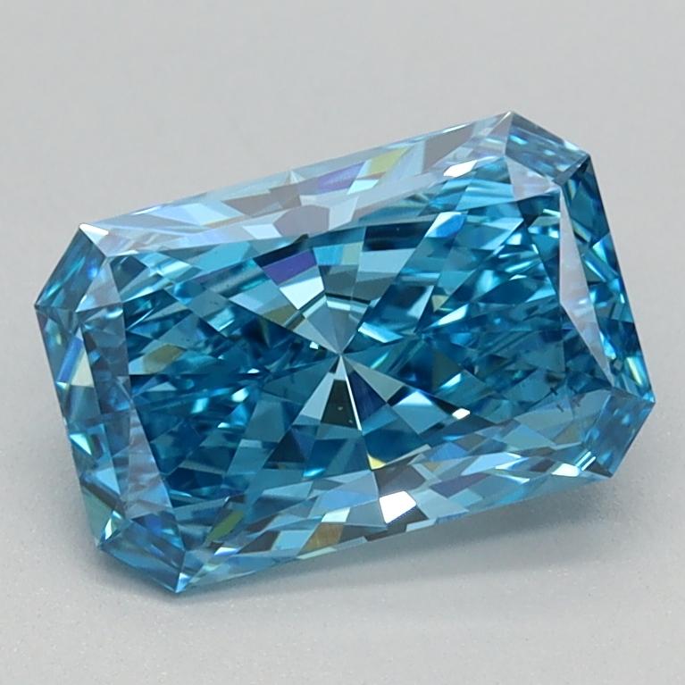 1.03 Ct. Fancy Vivid Blue Radiant Lab Grown Diamond