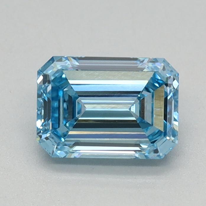 0.59 Ct. Fancy Intense Blue Emerald Lab Grown Diamond