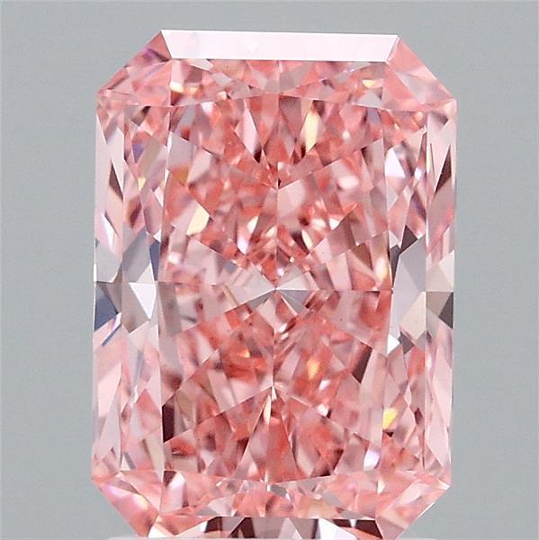 2.07 Ct. Fancy Vivid Pink Radiant Lab Grown Diamond