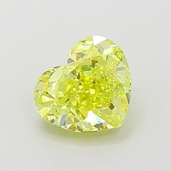 1.06 Ct. Fancy Vivid Yellow Heart Lab Grown Diamond