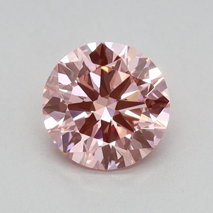 0.45 Ct. Fancy Vivid Pink Round Lab Grown Diamond