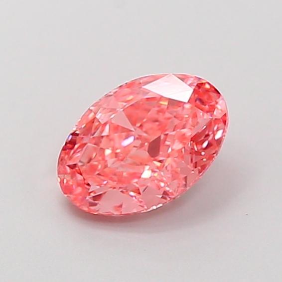 1.18 Ct. Fancy Vivid Pink Oval Lab Grown Diamond