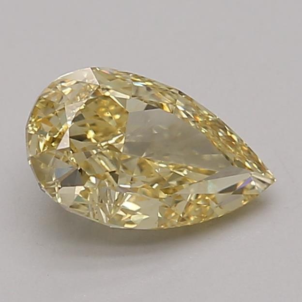 1.12 Ct. Fancy Intense Yellow Pear Lab Grown Diamond