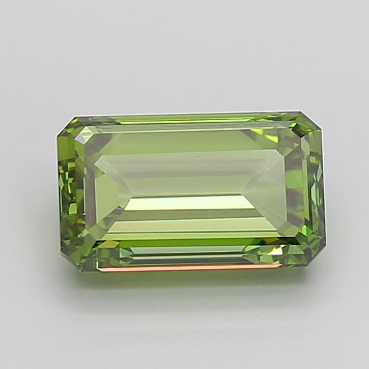 5.02 Ct. Fancy Vivid Green Emerald Lab Grown Diamond