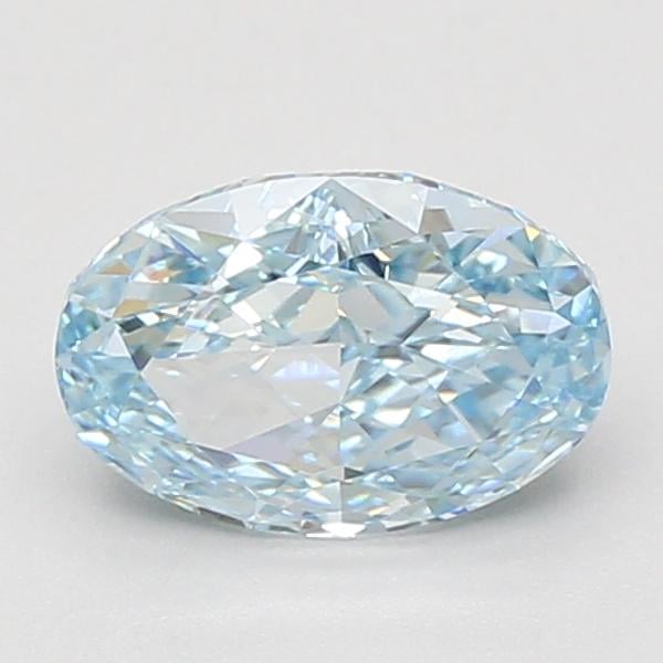 1.55 Ct. Fancy Vivid Blue Oval Lab Grown Diamond