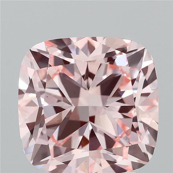 3.07 Ct. Fancy Intense Pink Cushion Lab Grown Diamond