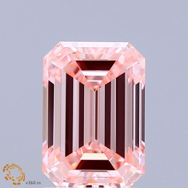 1.81 Ct. Fancy Vivid Pink Emerald Lab Grown Diamond