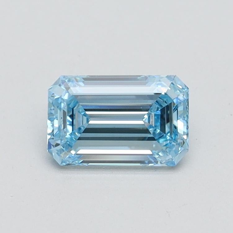 0.60 Ct. Fancy Intense Blue Emerald Lab Grown Diamond