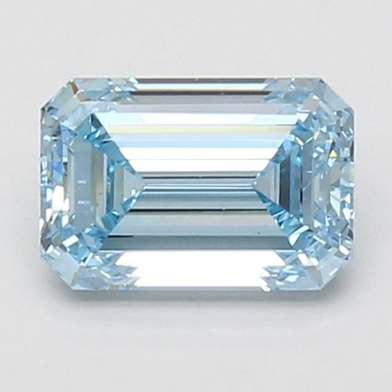 1.50 Ct. Fancy Vivid Blue Emerald Lab Grown Diamond