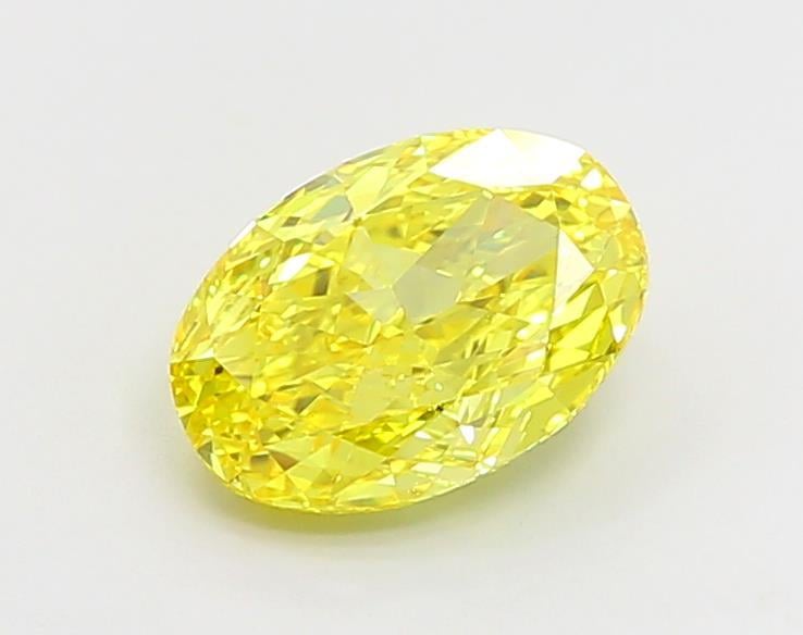 2.09 Ct. Fancy Vivid  Yellow Oval Lab Grown Diamond