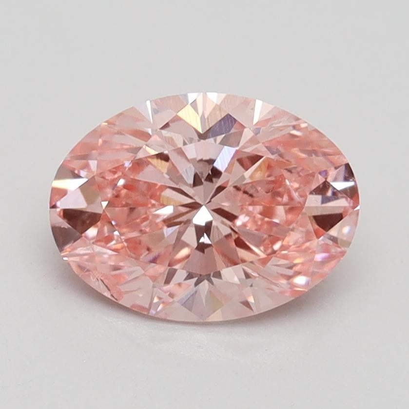 1.41 Ct. Fancy Vivid Pink Oval Lab Grown Diamond