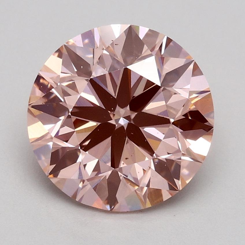 1.80 Ct. Fancy Intense Pink Round Lab Grown Diamond