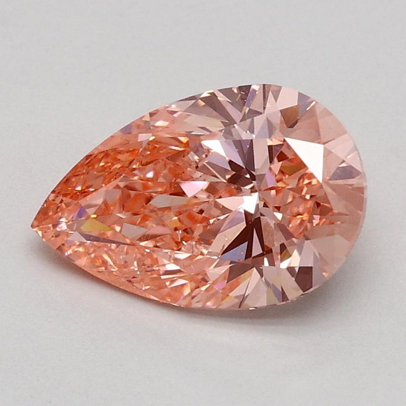 1.00 Ct. Fancy Intense Pink Pear Lab Grown Diamond