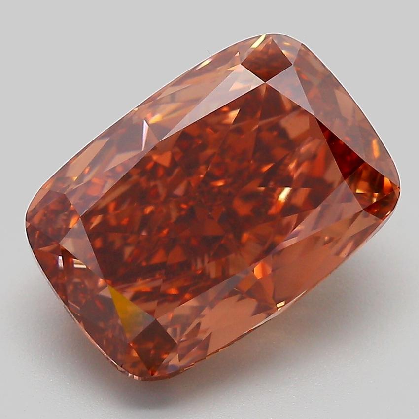 7.02 Ct. Fancy  Brown Cushion Lab Grown Diamond