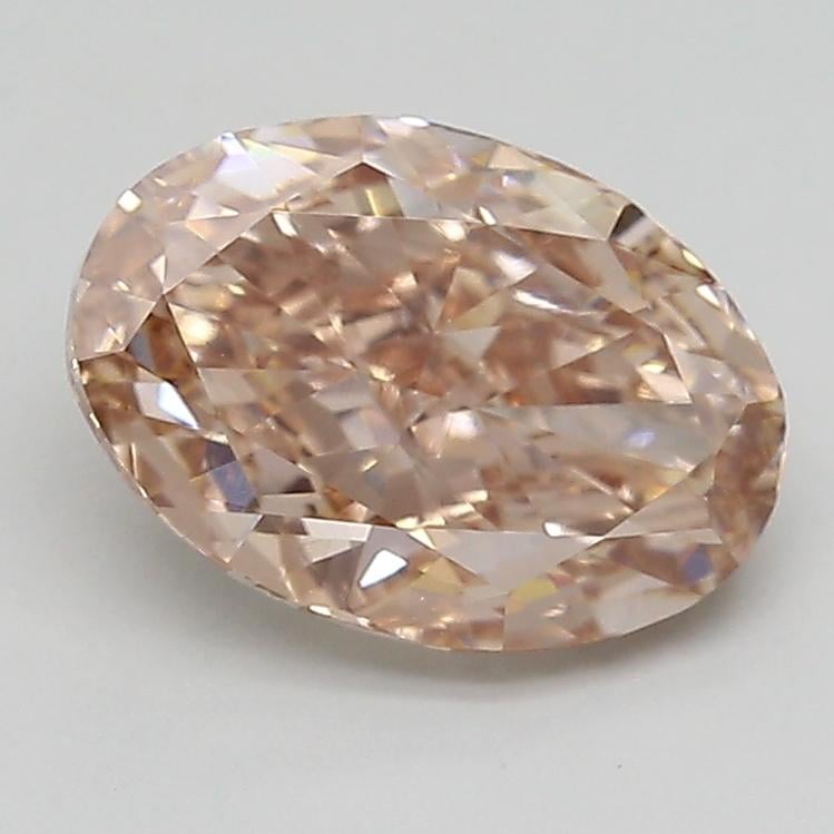 2.84 Ct. Fancy Pinkish Brown Oval Lab Grown Diamond