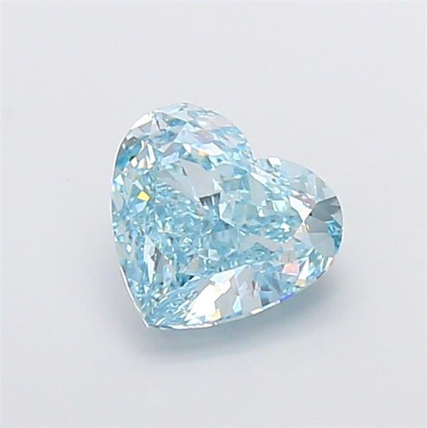 1.91 Ct. Fancy Vivid Blue Heart Lab Grown Diamond