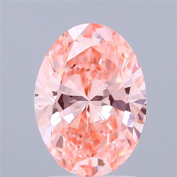 2.00 Ct. Fancy Vivid Pink Oval Lab Grown Diamond