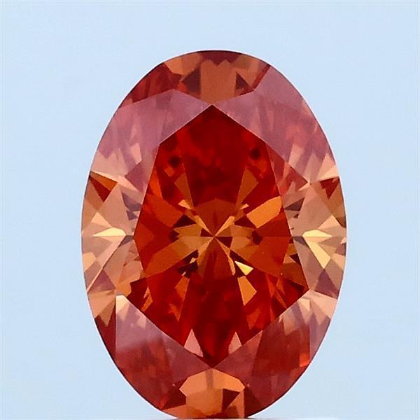 1.07 Ct. Fancy Orange Oval Lab Grown Diamond