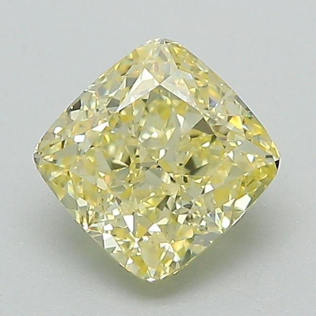 1.23 Ct. Fancy Intense Yellow Cushion Lab Grown Diamond