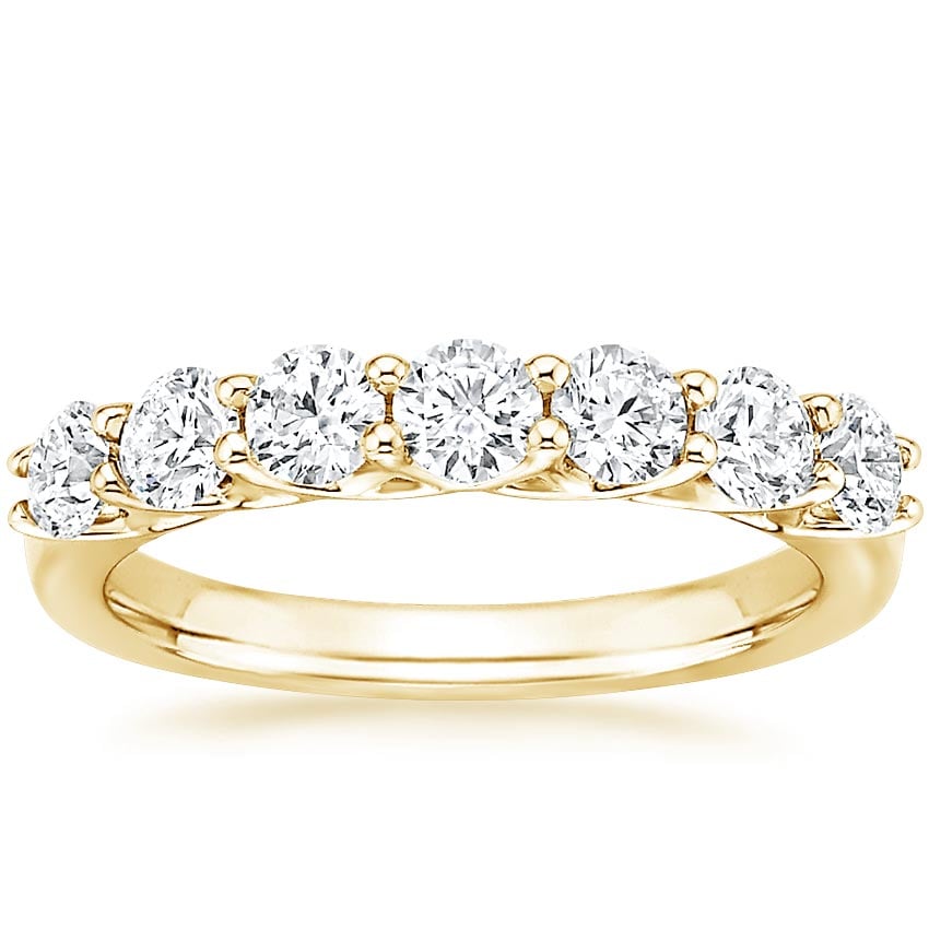 Seven Stone Trellis Lab Diamond Ring (7/8 ct. tw.) in 18K Yellow Gold