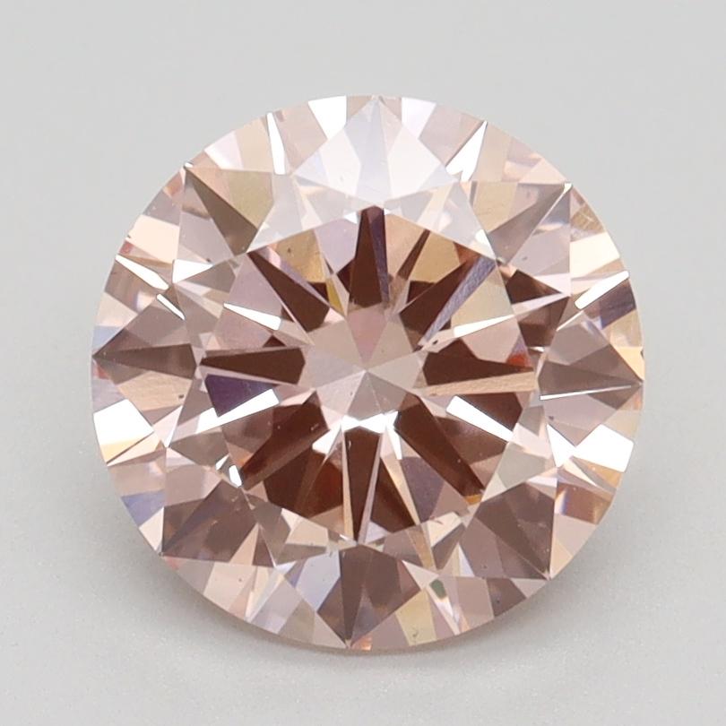 2.16 Ct. Fancy Intense Pink Round Lab Grown Diamond