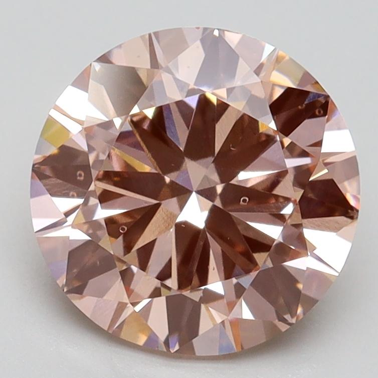 2.51 Ct. Fancy Intense Pink Round Lab Grown Diamond