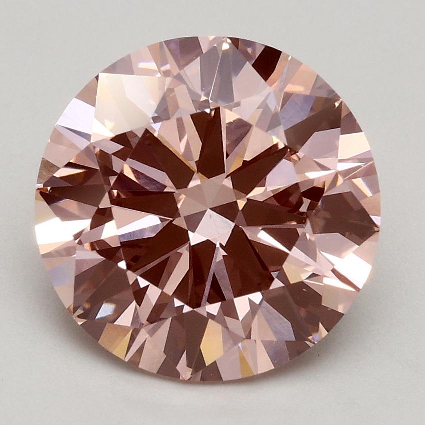 2.68 Ct. Fancy Intense Pink Round Lab Grown Diamond
