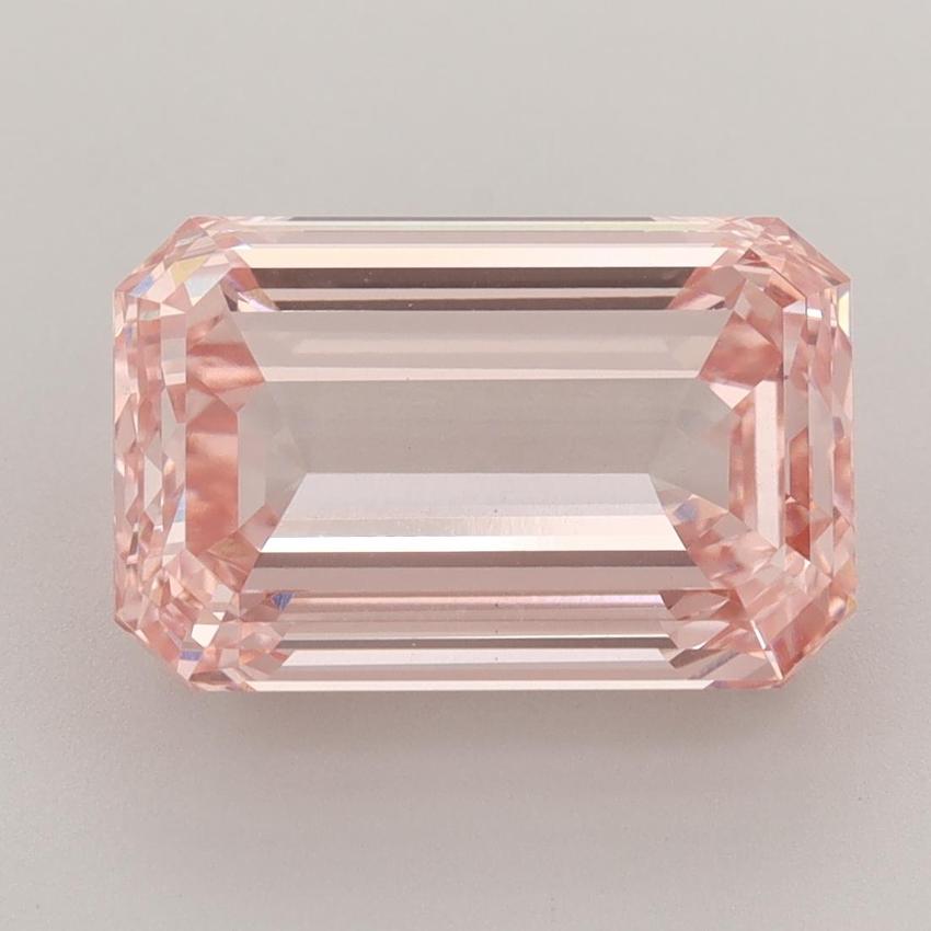 6.04 Ct. Fancy Intense Pink Emerald Lab Grown Diamond