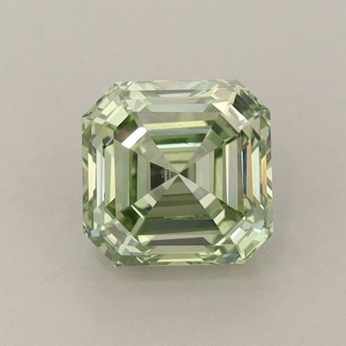 0.86 Ct. Fancy Intense Green Asscher Lab Grown Diamond