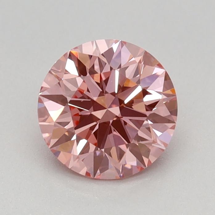 0.62 Ct. Fancy Vivid Pink Round Lab Grown Diamond