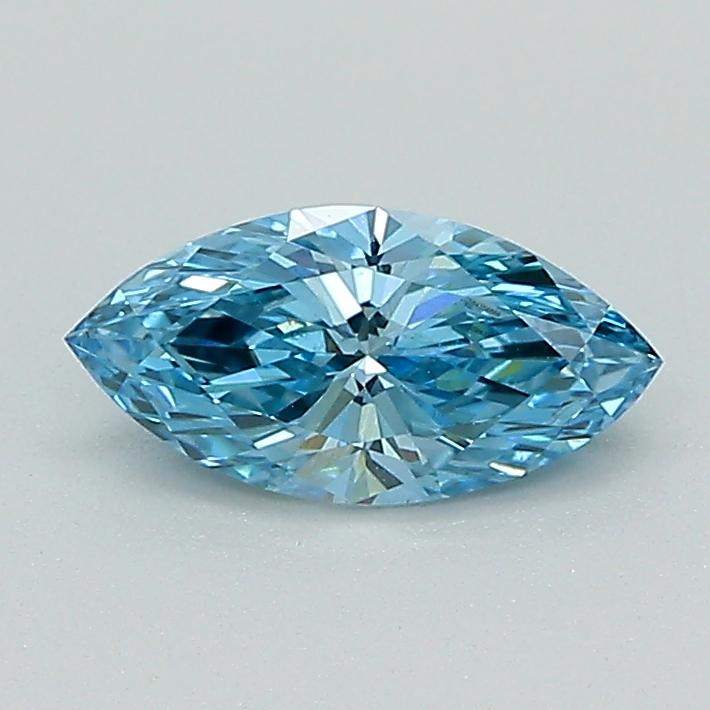 0.56 Ct. Fancy Vivid Blue Marquise Lab Grown Diamond