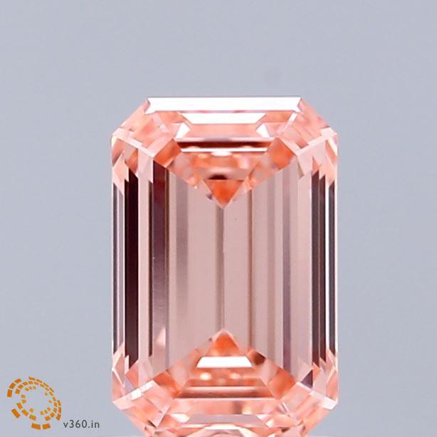 1.48 Ct. Fancy Intense Pink Emerald Lab Grown Diamond