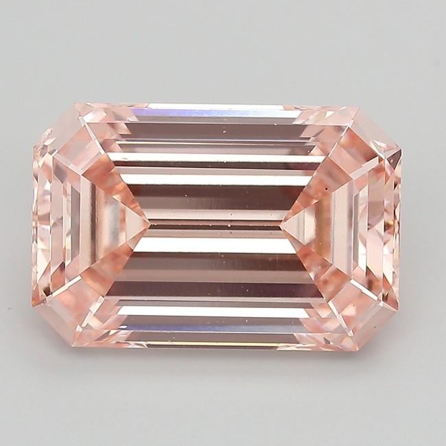10.53 Ct. Fancy Intense  Pink Emerald Lab Grown Diamond