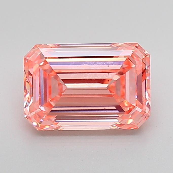 3.76 Ct. Fancy Vivid Pink Emerald Lab Grown Diamond