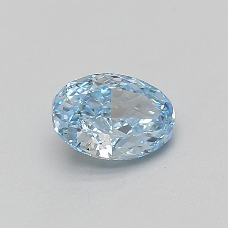 0.84 Ct. Fancy Vivid Blue Oval Lab Grown Diamond