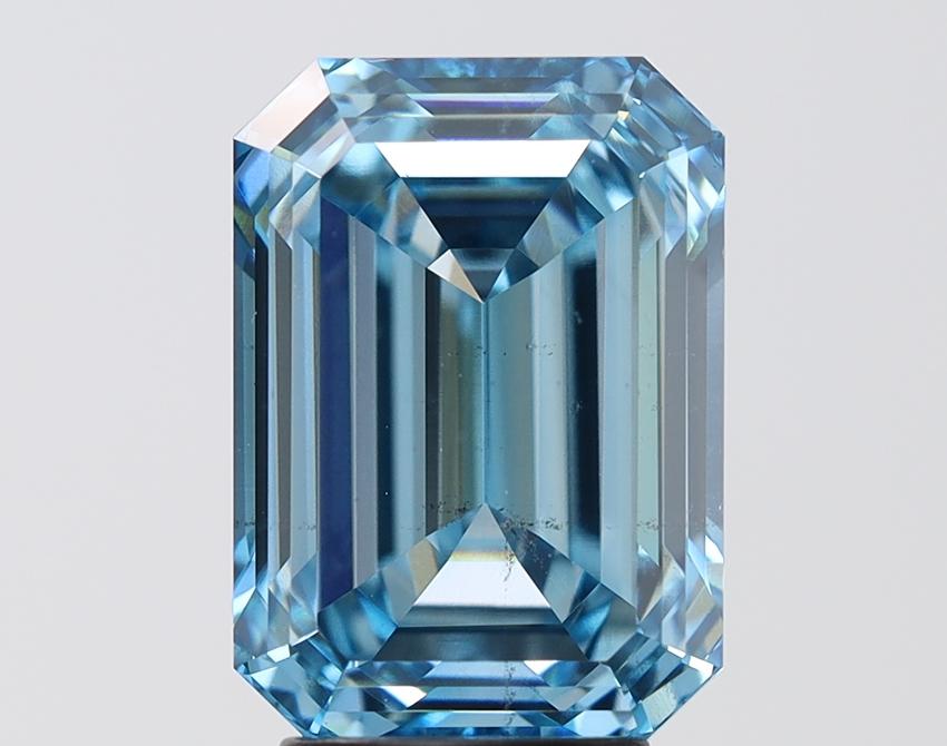 4.44 Ct. Fancy Light Blue Emerald Lab Grown Diamond