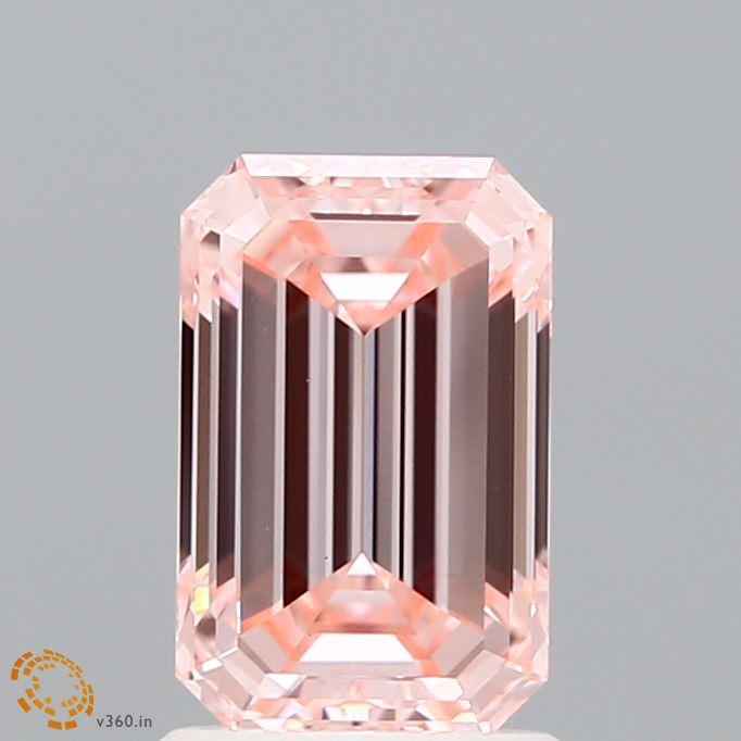 1.60 Ct. Fancy Intense Pink Emerald Lab Grown Diamond