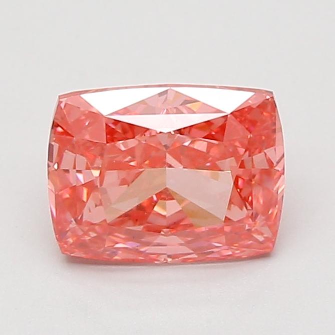 2.02 Ct. Fancy Vivid Pink Cushion Lab Grown Diamond