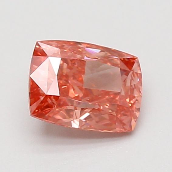 1.01 Ct. Fancy Vivid Pink Cushion Lab Grown Diamond