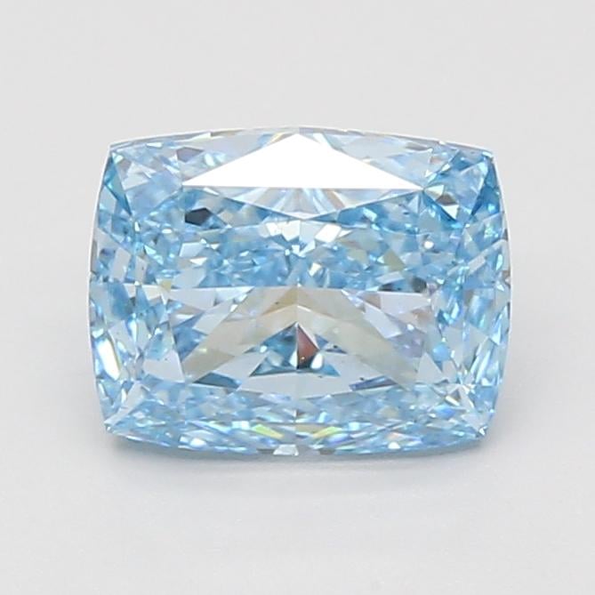 2.04 Ct. Fancy Vivid Blue Cushion Lab Grown Diamond