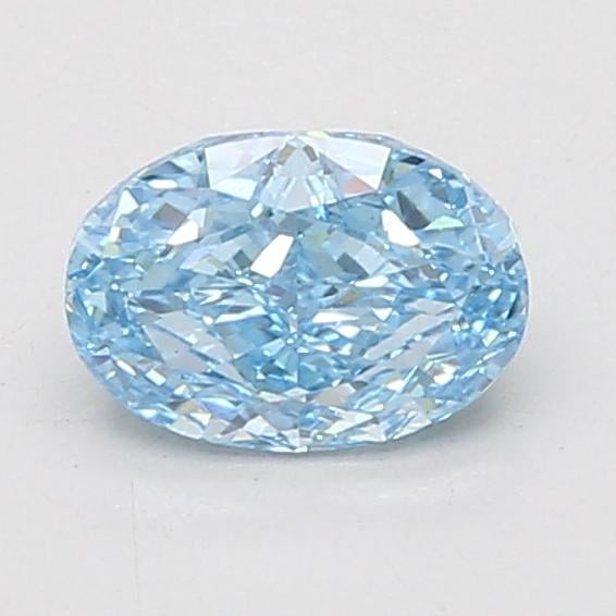 1.01 Ct. Fancy Vivid Blue Oval Lab Grown Diamond