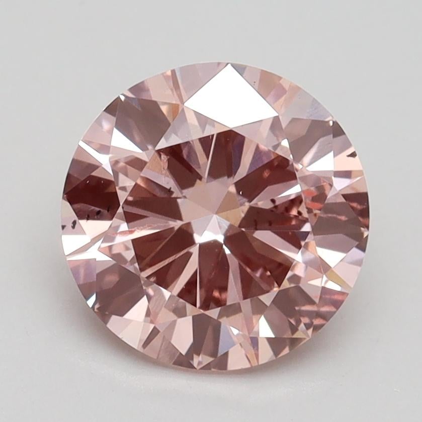 2.00 Ct. Fancy Intense Pink Round Lab Grown Diamond